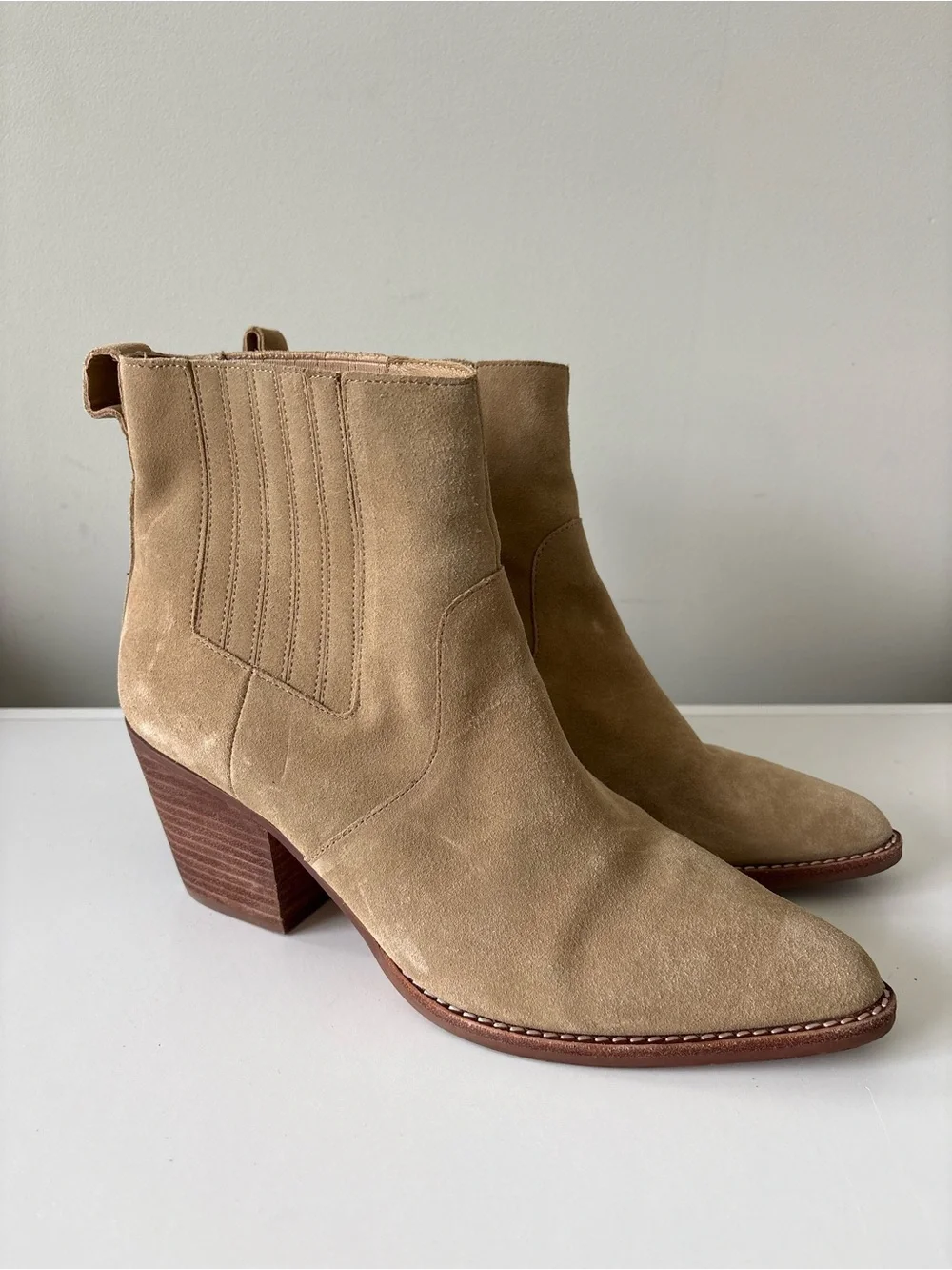 J.Crew Western Boots Suede Leather Size 10